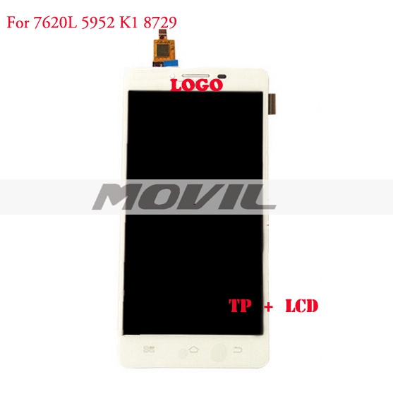 White lCD Display + Digitizer Touch Screen for Coolpad 7620L 5952 K1 8729